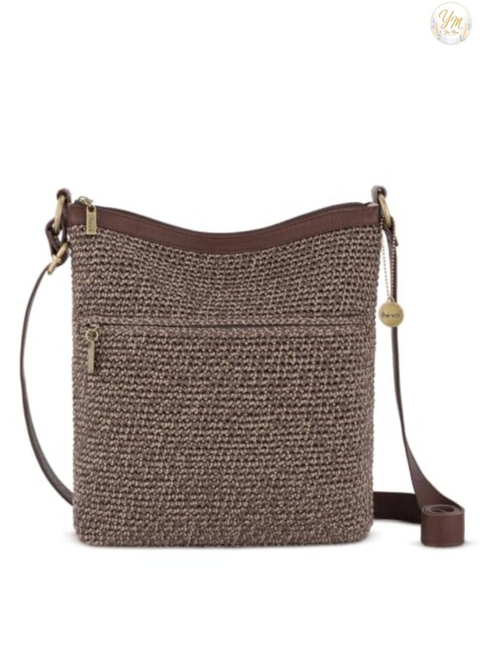 The Sak Lucia Hand Crochet Crossbody Purse Zipper Adjustable Strap